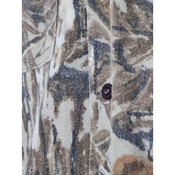 Cabelas Camouflage Hunting Shirt Long Sleeve Youth Size 14 Made In USA - Picture 9 of 10